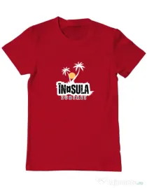 Tricou personalizat barbat Insula Rosu