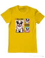 Tricou personalizat barbat BULLDOG 15 Galben