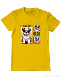 Tricou personalizat barbat BULLDOG 15 Galben