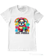 Tricou personalizat barbat BULLDOG 101 Alb