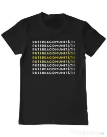 Tricou personalizat barbat Custom design Negru