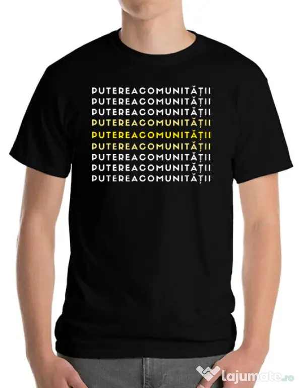 Tricou personalizat barbat Custom design Negru