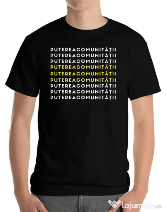 Tricou personalizat barbat Custom design Negru
