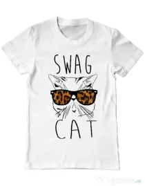 Tricou ADLER barbat Swag cat Alb