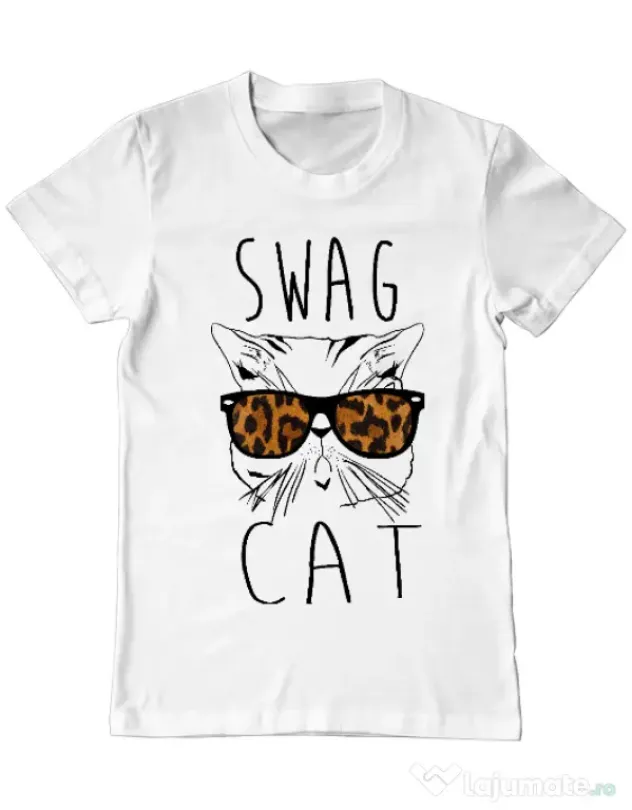 Tricou ADLER barbat Swag cat Alb