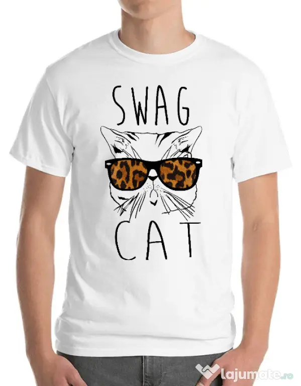 Tricou ADLER barbat Swag cat Alb