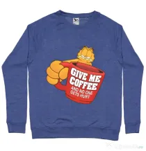 Bluza ADLER barbat Give me coffee Albastru melanj