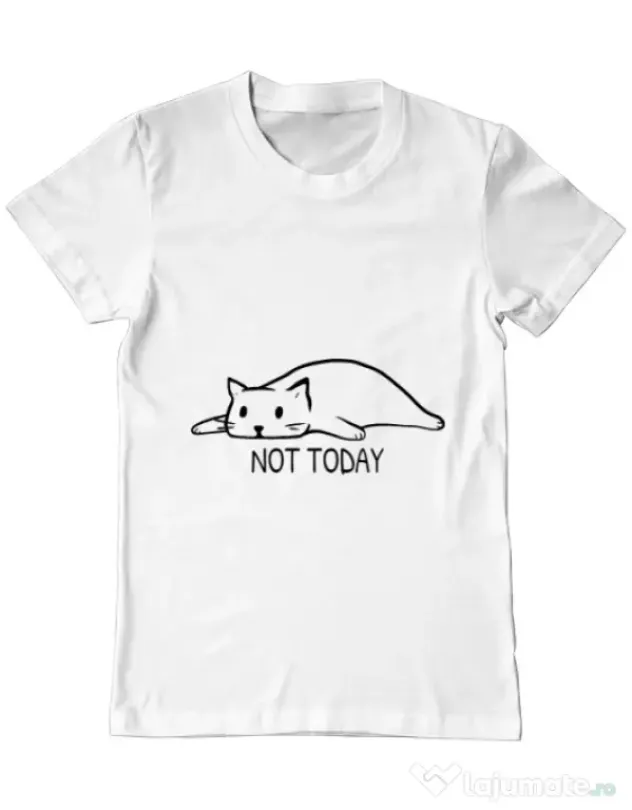 Tricou ADLER barbat Not today Alb