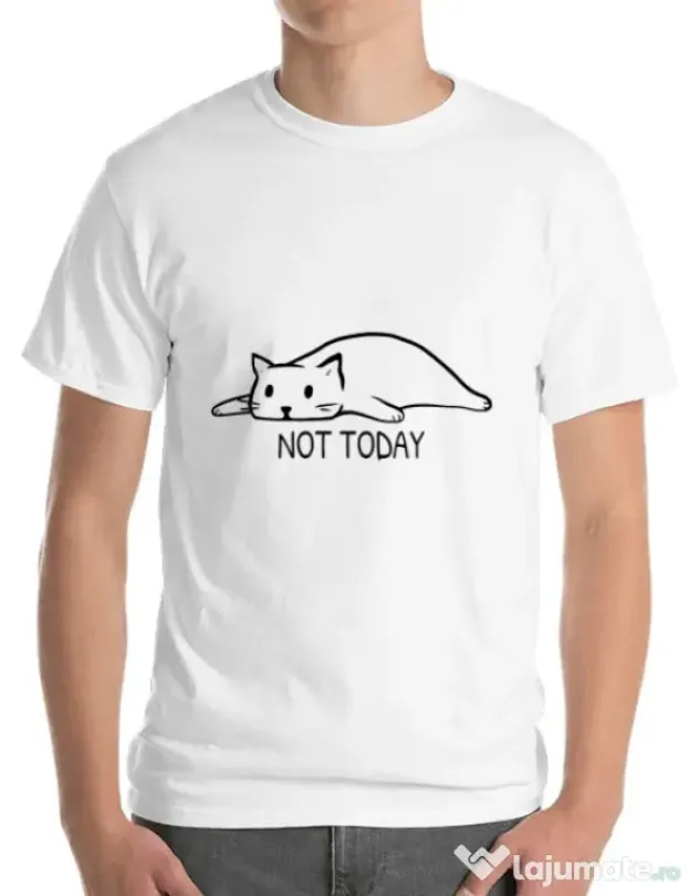 Tricou ADLER barbat Not today Alb