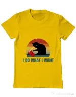 Tricou ADLER barbat I do what i want Galben