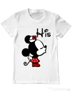 Tricou ADLER barbat His Minnie Alb