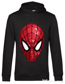 Hoodie barbat cu gluga Spiderman mask Negru