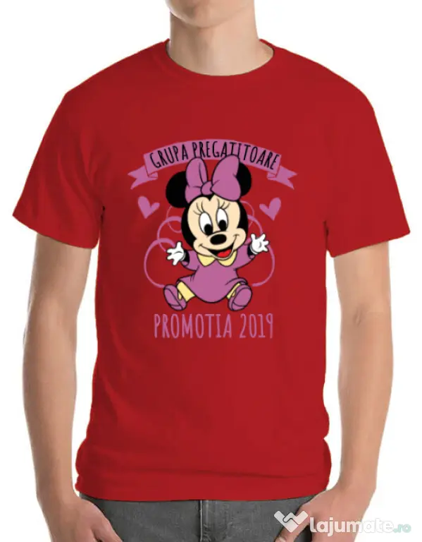 Tricou ADLER barbat Absolvire Minnie Mouse Rosu