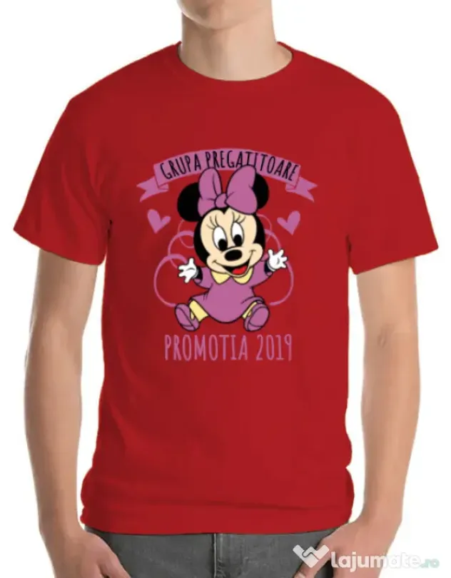 Tricou ADLER barbat Absolvire Minnie Mouse Rosu