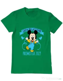 Tricou ADLER barbat Absolvire Mickey Mouse Verde mediu