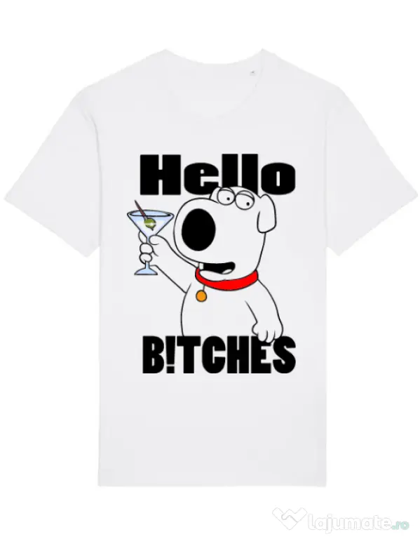 Tricou STANLEY STELLA barbat Hello bitches Alb