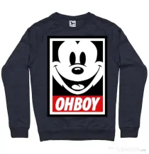 Bluza ADLER barbat Oh boy Denim inchis