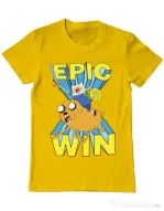 Tricou ADLER barbat Epic win Galben