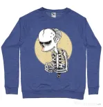 Bluza ADLER barbat Death of Grandfather Albastru melanj