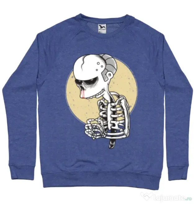 Bluza ADLER barbat Death of Grandfather Albastru melanj