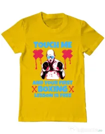 Tricou ADLER barbat Touch me Galben