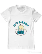 Tricou ADLER barbat It’s a baby girl Alb