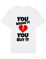 Tricou STANLEY STELLA barbat You break it , you buy it Alb
