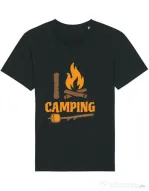 Tricou STANLEY STELLA barbat I love Camping Negru