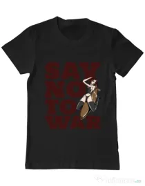 Tricou ADLER barbat Say no to war Negru