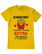 Tricou ADLER barbat Exercise extra fries Galben