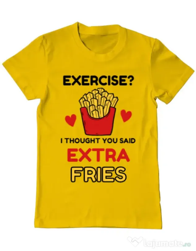 Tricou ADLER barbat Exercise extra fries Galben