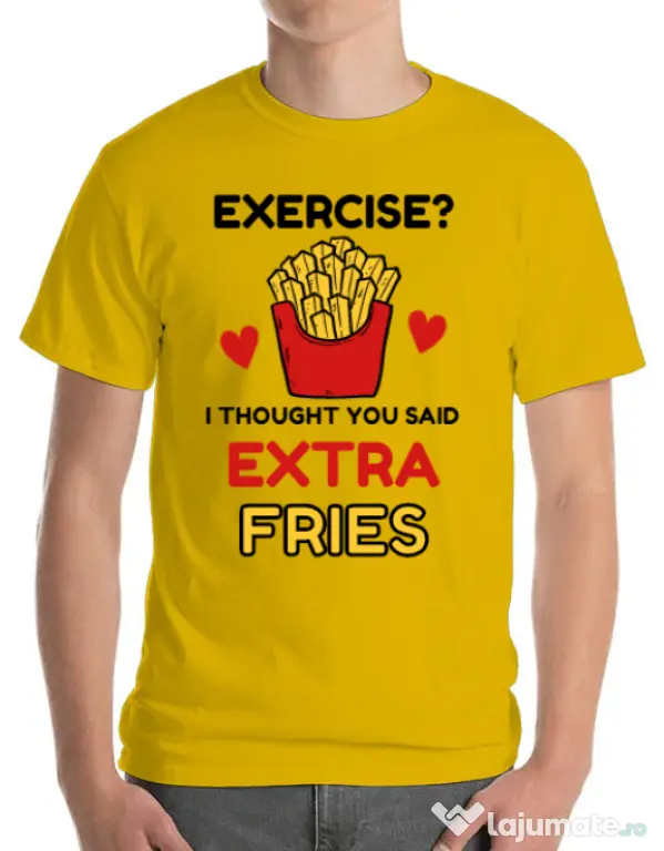 Tricou ADLER barbat Exercise extra fries Galben