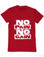 Tricou ADLER barbat No pain, no gain Rosu