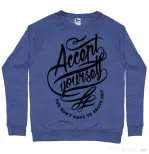 Bluza ADLER barbat Accept Yourself Albastru melanj
