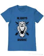 Tricou ADLER barbat Always awake Albastru azuriu