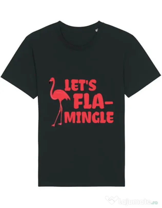 Tricou STANLEY STELLA barbat Let’s flamingle Negru