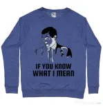 Bluza ADLER barbat If you know what i mean Albastru melanj
