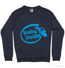 Bluza ADLER barbat Baby inside Denim inchis