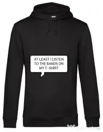 Hoodie barbat cu gluga T-shirt band Negru