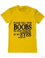 Tricou ADLER barbat Boobs Galben