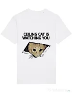 Tricou STANLEY STELLA barbat Ceiling cat Alb