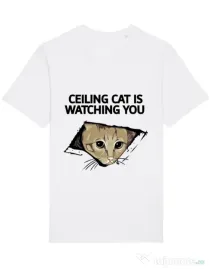 Tricou STANLEY STELLA barbat Ceiling cat Alb
