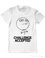Tricou ADLER barbat Challenge Accepted Alb