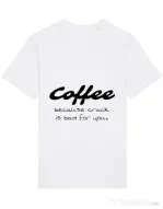 Tricou STANLEY STELLA barbat Coffee Alb