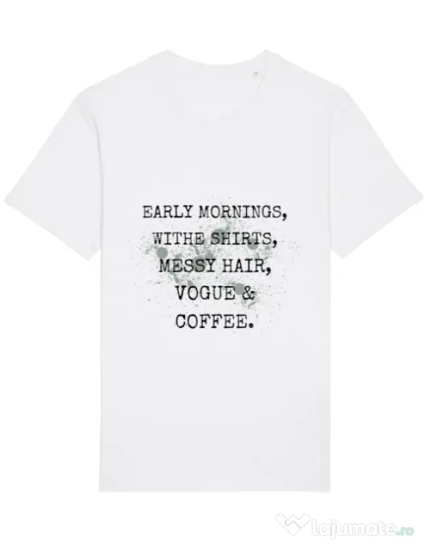 Tricou STANLEY STELLA barbat Early mornings Alb