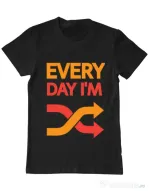 Tricou ADLER barbat Every day i'm shuffling Negru