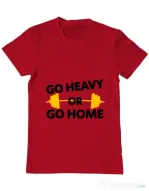 Tricou ADLER barbat Go heavy or go home Rosu