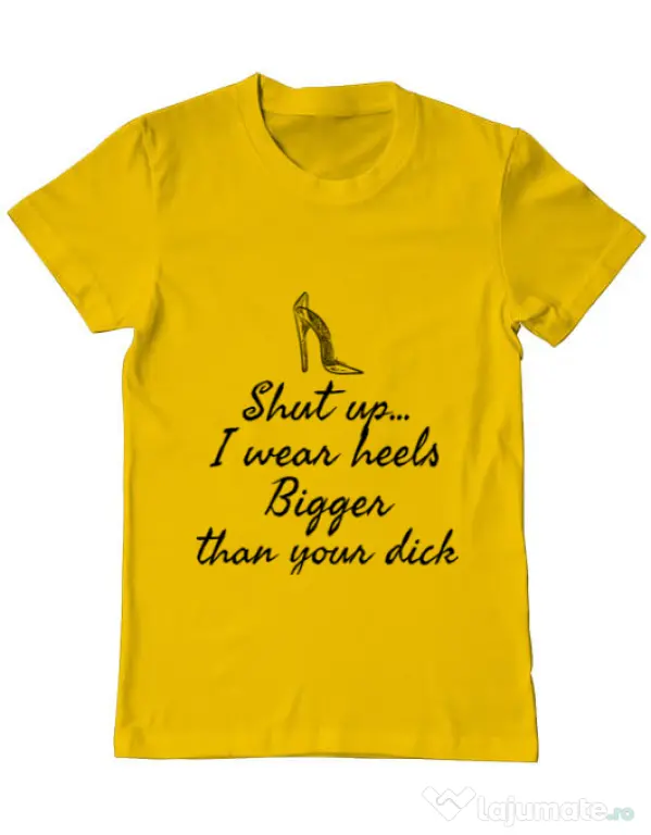 Tricou ADLER barbat High heels Galben