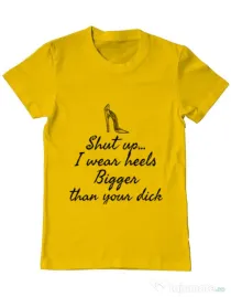 Tricou ADLER barbat High heels Galben