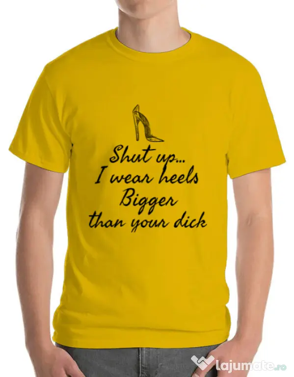 Tricou ADLER barbat High heels Galben